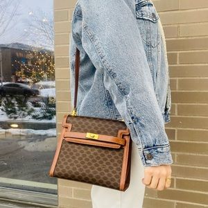 [SOLD📦]Celine Brown Macadam Mini Kelly handbag